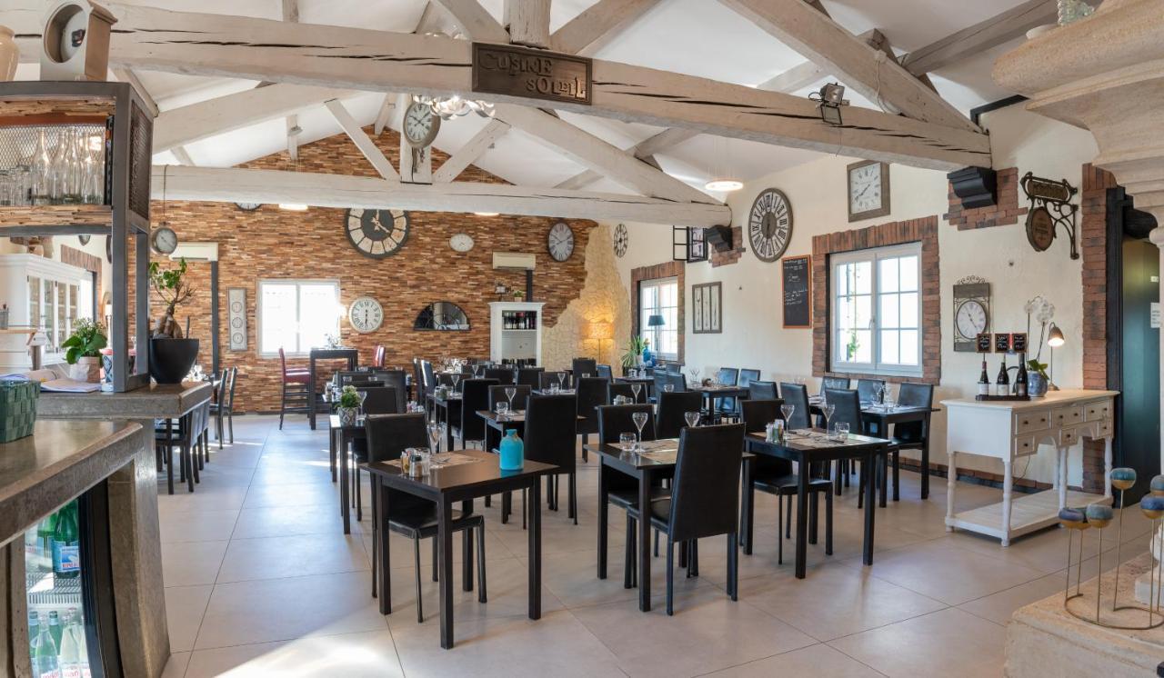 L'Horloge Gourmande Hotel Donzere Bagian luar foto