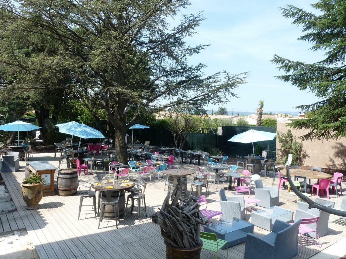 L'Horloge Gourmande Hotel Donzere Bagian luar foto
